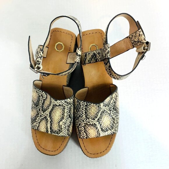 Animal Print Louise et Cie Sandals for Women for sale | eBay #33 Louise ET CIE PALEY Jute Espadrille Snakeskin Print Leather Ankle Sandals